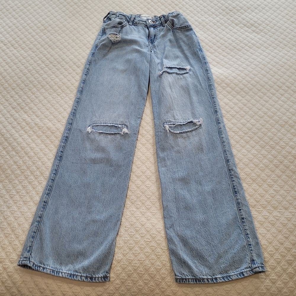 Abercrombie Kids Light Blue Distressed Jeans